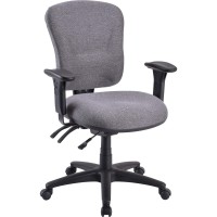 Lorell 66125 Mid-Back Task Chair, 26-3/4-Inch X26-Inch X39-1/4-42-Inch, Gray