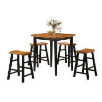 Acme 5-Piece Gaucho Counter Height Dining Table