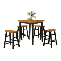 Acme 5-Piece Gaucho Counter Height Dining Table