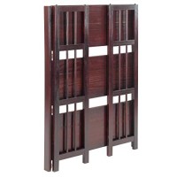 Casual Home 3 Shelf Folding Stackable Bookcase, 275 Wide, Espresso