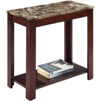 Crown Mark Side Table, 24 In X 12 In X 24 In, Brown