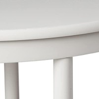 Frenchi Home Furnishing Half Moon Console Table, White