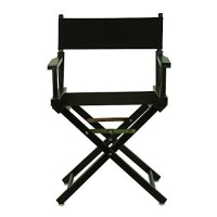Casual Home Directors Chair ,Black Frameblack Canvas,18 - Classic Height
