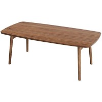 Azumaya Tac-229Wal Folding Legs Coffee Center Table, W413 X D205 X H138 Inches, Natural Walnut And Rubber Wood Material, Home And Living, Walnut Wood Color
