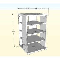 Nexera 101012 Jasper 4-Shelf Audio Tower Bookcase