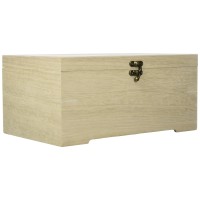 Rayher Wooden Casket With Inset, 2 Parts, 28X18X13,5Cm, Multi-Colour, 2.85 X 1.89 X 1.37 Cm
