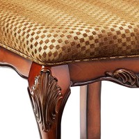 Acme Dresden Side Chair (Set-2) - 12153 - Fabric & Cherry Oak