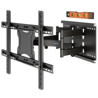 Bontec Full Motion Tv Wall Mount For 37-80 Inch Led Lcd Oled Flat Curved Screen Tvs, Swivel Tilt Tv Mount Bracket, Heavy Duty Articulating 6 Arms Up To 144Lbs, Max Vesa 600X400Mm,Fits 812 Wood Stud