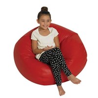 Childrens Factory-Cf610-007 35 Kids Bean Bag Chairs, Flexible Seating Classroom Furniture, Beanbag Ideal For Boy/Girl Toddler Daycare Or Playroom, Red