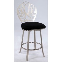 Chintaly Imports 0404 Laser Cut Back Memory Swivel Counter Stool