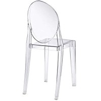 Modway Casper Modern Acrylic Stacking Kitchen And Dining Room Chair In Clear - Fully Assembled