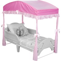 Delta Children Girls Canopy For Toddler Bed, Pink