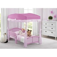 Delta Children Girls Canopy For Toddler Bed, Pink
