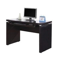 Monarch Specialties Pull-Out Keyboard Tray Computer Desk - Home & Office Computer Desk 48L (Cappuccino)