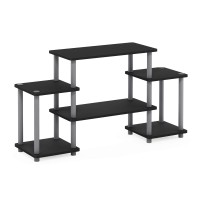 Furinno Turn-N-Tube No Tools Entertainment Tv Stands, Blackgrey