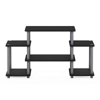 Furinno Turn-N-Tube No Tools Entertainment Tv Stands, Blackgrey