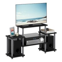 Furinno Turn-N-Tube No Tools Entertainment Tv Stands, Blackgrey