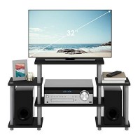 Furinno Turn-N-Tube No Tools Entertainment Tv Stands, Blackgrey