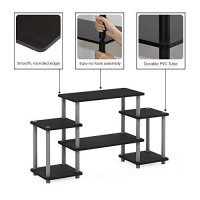 Furinno Turn-N-Tube No Tools Entertainment Tv Stands, Blackgrey