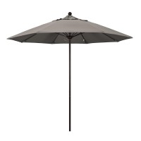 California Umbrella Venture 9' Bronze Market Umbrella In Taupe