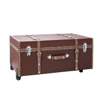 Dormco The Texture Brand Trunk - Saddle Red Ostrich - Large