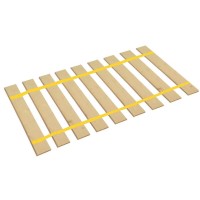 The Furniture Cove Queen Size Custom Width Bed Slats With Yellow Strapping-Choose Your Needed Width To Help Support Your Box Spring And Mattress (60.25 Wide)