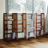 Casual Home 3-Shelf Folding Bookcase (14 Wide)-Mahagony