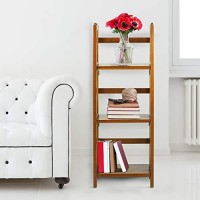 Casual Home 3-Shelf Folding Bookcase (14 Wide)-Honey Oak
