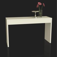 Convenience Concepts Northfield Hall Console Desk Table, White