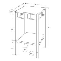 Monarch Specialties Bronze Metal And Cappuccino Marble Plant Stand