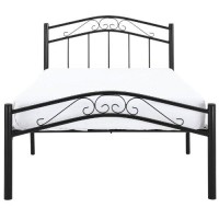 Modway Townhouse Modern Farmhouse Metal Twin Platform Bed In Black