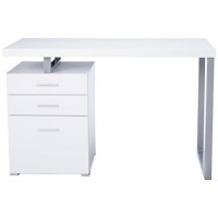 Monarch Specialties Hollow-Core Left Or Right Facing Desk, 48-Inch Length, White