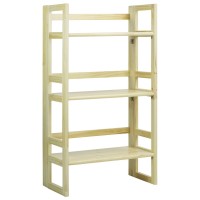 Casual Home 3-Shelf Folding Student Bookcase (2075 Wide)-Natural