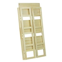 Casual Home 3-Shelf Folding Student Bookcase (2075 Wide)-Natural