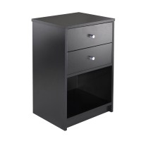 Winsome Ava Model Name Accent Table, Black, 158 X 127 X 237 Inches