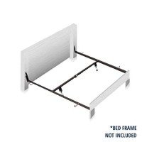 Glideaway Drcv1L Bed Rail System - Adjustable Steel Drop Rail Kit To Convert Full Size Beds To Fit Queen Size Mattresses - Suitable For Antique Beds - Hook-In Attachments