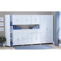 Systembuild Kendall Modern Engineered Wood 36 Cabinet In White Aquaseal