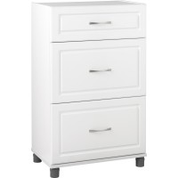 Ameriwood Home Kendall 24 3 Drawer Base Cabinet In White