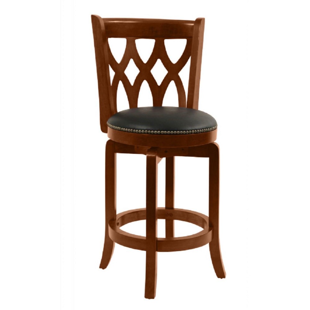 Boraam Cathedral Counter Height Swivel Stool, 24-Inch, Cherry