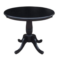 International Concepts 36 Round Dining Table In Black