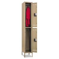 Safco Products Double Tier Locker,3 Column, Tan