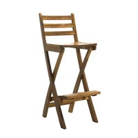 Christopher Knight Home Tundra Outdoor Foldable Wood Barstool, Natural