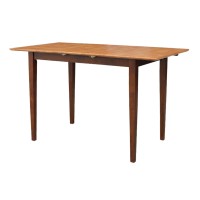 International Concepts Counter Height Dining Table, Butterfly Extension With Shaker Style Leg, Cinnamonespresso