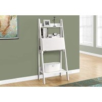 Monarch Specialties Ladder Desk-Bookcase-Wall Bookshelf-Stand Shelf, 61 H