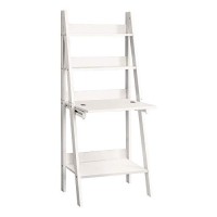 Monarch Specialties Ladder Desk-Bookcase-Wall Bookshelf-Stand Shelf, 61 H