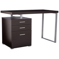 Monarch Specialties Hollow-Core Left Or Right Facing Desk, 48-Inch Length, Cappuccino