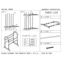 Frenchi Home Furnishing Quilt Rack, Dark Cherry