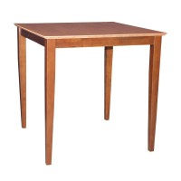 International Concepts Wood Top Dining Table, 36 W X 36 D X 36 H, Cinnemonespresso