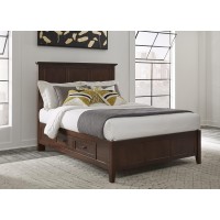 Modus Furniture Solid-Wood Bed, Queen, Paragon - Truffle