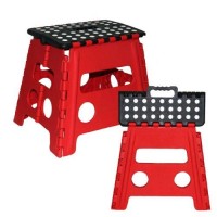 Grip Foldable Step Stool Red